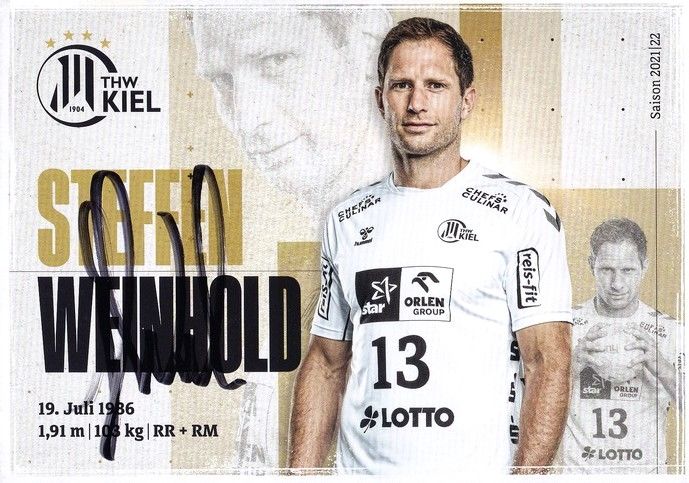 Autogramm Handball | THW Kiel | 2021 | Steffen WEINHOLD
