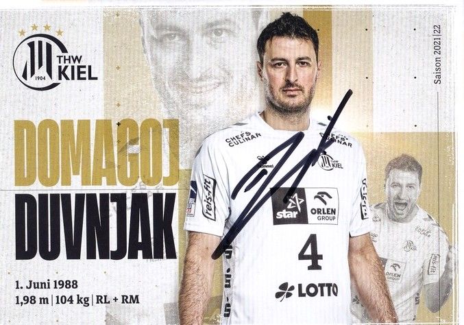 Autogramm Handball | THW Kiel | 2021 | Domagoj DUVNJAK