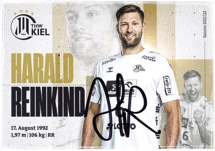 Autogramm Handball | THW Kiel | 2021 | Harald REINKIND