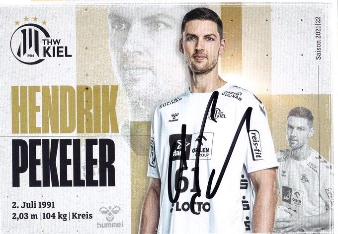 Autogramm Handball | THW Kiel | 2021 | Hendrik PEKELER