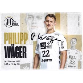 Autogramm Handball | THW Kiel | 2021 | Philipp WÄGER