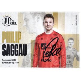 Autogramm Handball | THW Kiel | 2021 | Philip SAGGAU