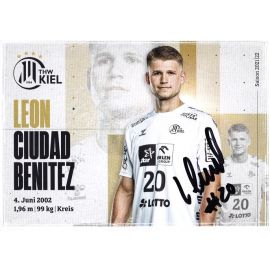 Autogramm Handball | THW Kiel | 2021 | Leon CIUDAD BENITEZ