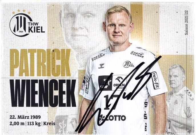 Autogramm Handball | THW Kiel | 2021 | Patrick WIENCEK