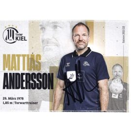 Autogramm Handball | THW Kiel | 2021 | Mattias ANDERSSON