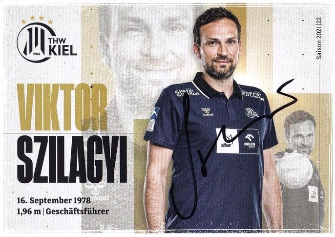 Autogramm Handball | THW Kiel | 2021 | Viktor SZILAGYI