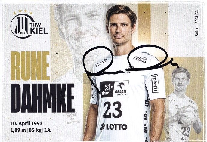 Autogramm Handball | THW Kiel | 2021 | Rune DAHMKE