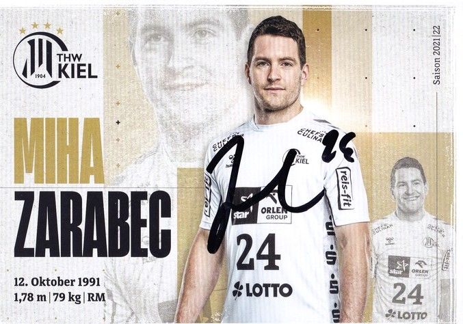 Autogramm Handball | THW Kiel | 2021 | Miha ZARABEC