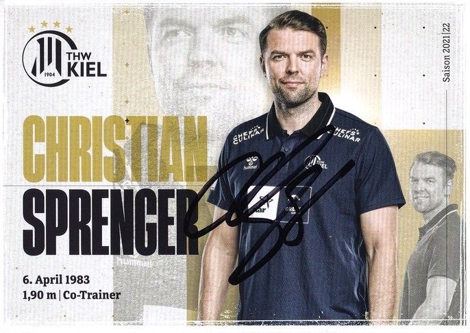 Autogramm Handball | THW Kiel | 2021 | Christian SPRENGER