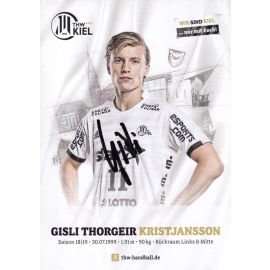 Autogramm Handball | THW Kiel | 2018 | Gisli Thorgeir KRISTJANSSON