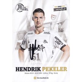 Autogramm Handball | THW Kiel | 2018 | Hendrik PEKELER