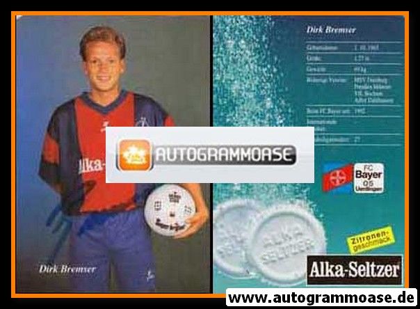 Autogramm Fussball | KFC Uerdingen 05 | 1992 | Dirk BREMSER