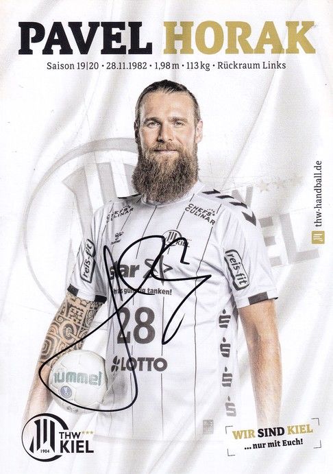Autogramm Handball | THW Kiel | 2019 | Pavel HORAK