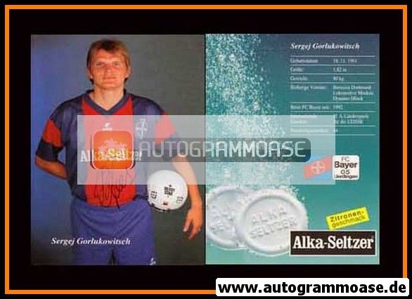 Autogramm Fussball | KFC Uerdingen 05 | 1992 | Sergej GORLUKOVICH