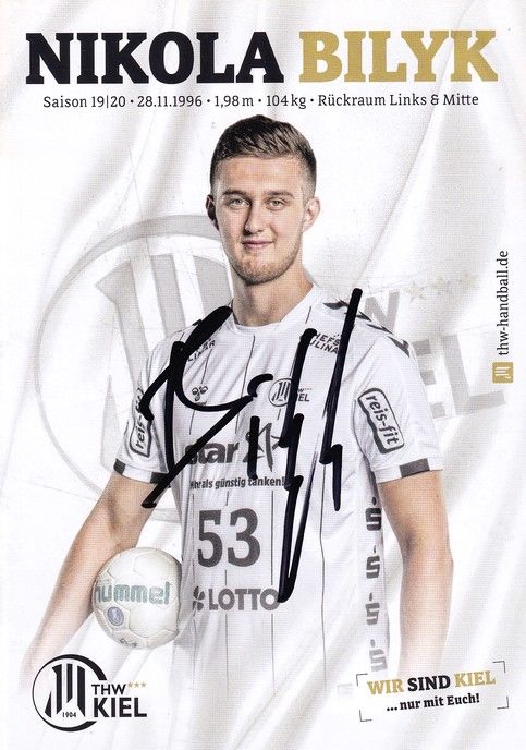 Autogramm Handball | THW Kiel | 2019 | Nikola BILYK