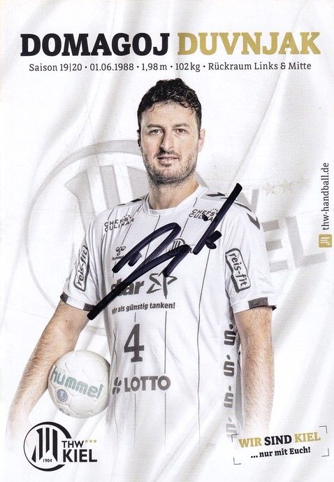 Autogramm Handball | THW Kiel | 2019 | Domagoj DUVNJAK
