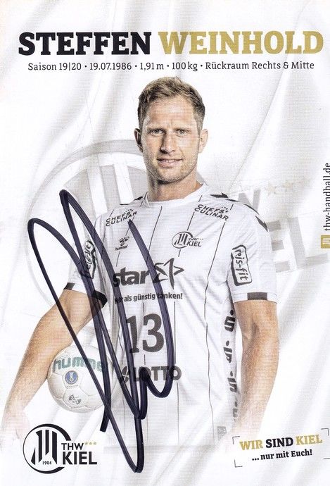 Autogramm Handball | THW Kiel | 2019 | Steffen WEINHOLD