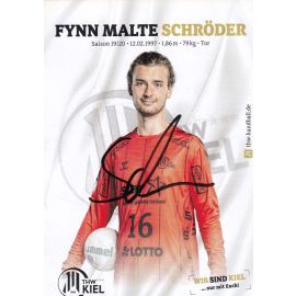 Autogramm Handball | THW Kiel | 2019 | Fynn Malte SCHRÖDER