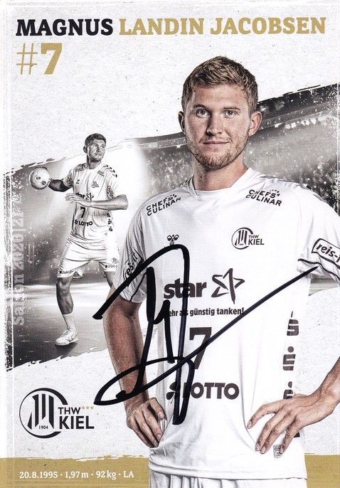 Autogramm Handball | THW Kiel | 2020 | Magnus LANDIN JACOBSEN