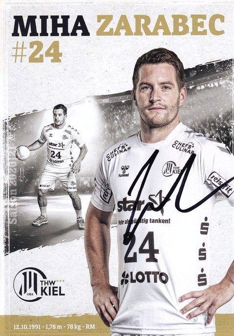 Autogramm Handball | THW Kiel | 2020 | Miha ZARABEC