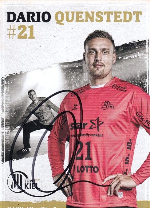 Autogramm Handball | THW Kiel | 2020 | Dario QUENSTEDT
