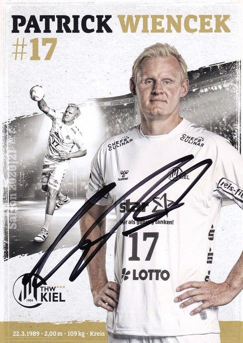 Autogramm Handball | THW Kiel | 2020 | Patrick WIENCEK