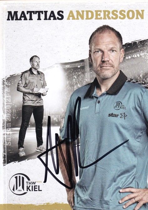 Autogramm Handball | THW Kiel | 2020 | Mattias ANDERSSON