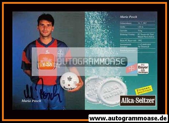 Autogramm Fussball | KFC Uerdingen 05 | 1992 | Mario POSCH