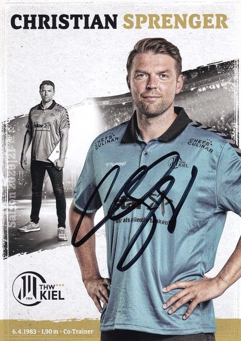 Autogramm Handball | THW Kiel | 2020 | Christian SPRENGER