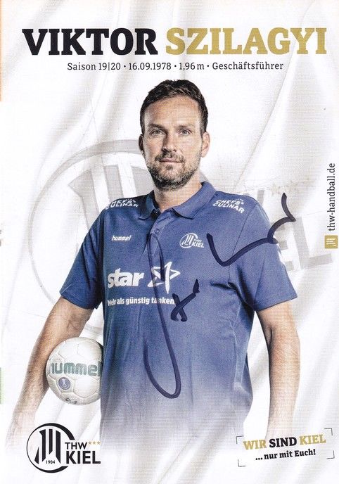 Autogramm Handball | THW Kiel | 2019 | Viktor SZILAGYI