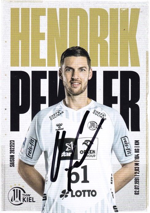 Autogramm Handball | THW Kiel | 2022 | Hendrik PEKELER
