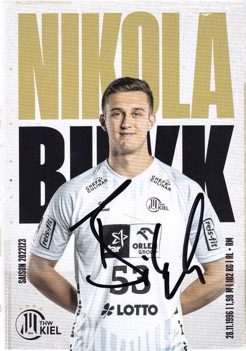 Autogramm Handball | THW Kiel | 2022 | Nikola BILYK