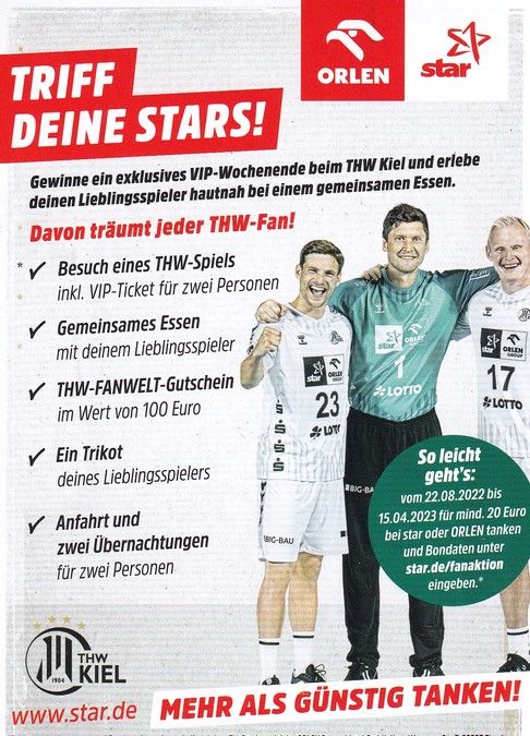 Autogramm Handball | THW Kiel | 2022 | Eric JOHANSSON