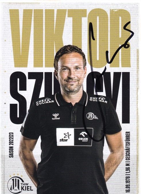 Autogramm Handball | THW Kiel | 2022 | Viktor SZILAGYI