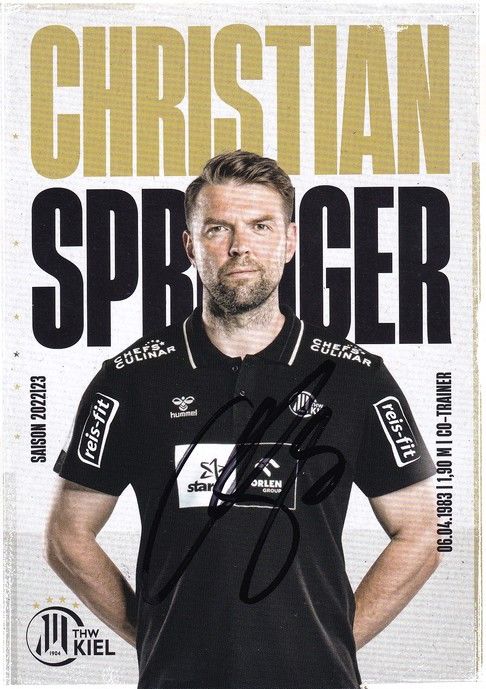 Autogramm Handball | THW Kiel | 2022 | Christian SPRENGER