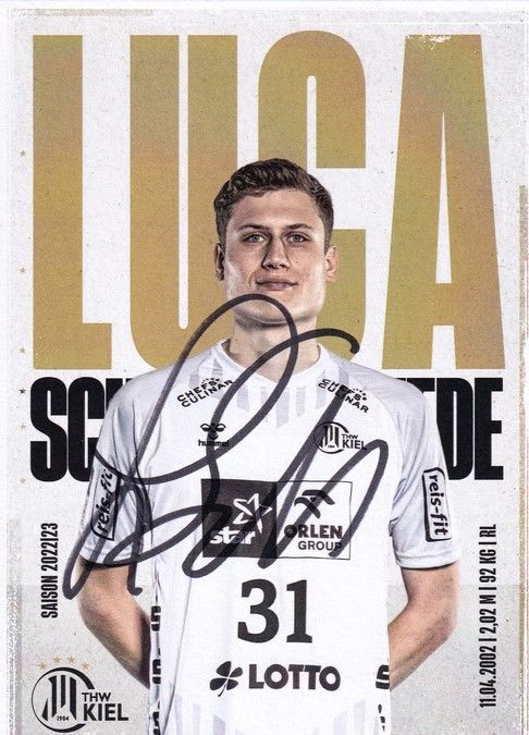 Autogramm Handball | THW Kiel | 2022 | Luca SCHWORMSTEDE