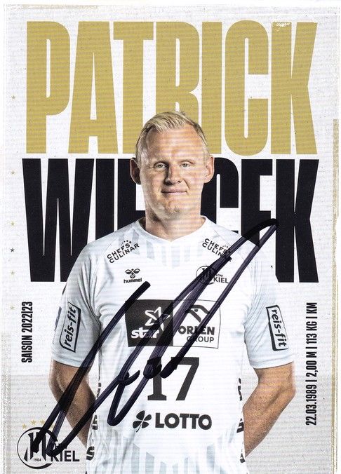 Autogramm Handball | THW Kiel | 2022 | Patrick WIENCEK