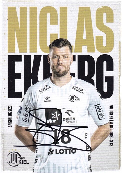 Autogramm Handball | THW Kiel | 2022 | Niclas EKBERG