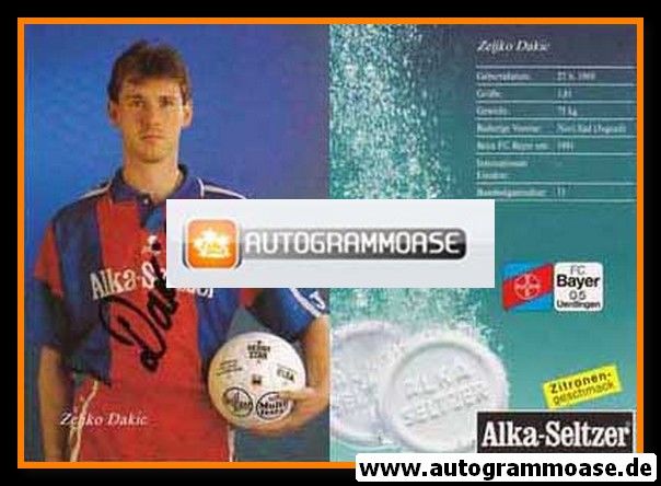 Autogramm Fussball | KFC Uerdingen 05 | 1993 | Zeljko DAKIC