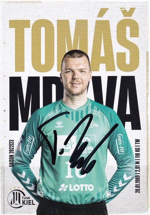Autogramm Handball | THW Kiel | 2022 | Tomas MRKVA