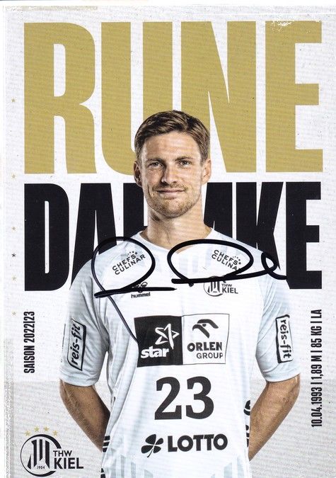 Autogramm Handball | THW Kiel | 2022 | Rune DAHMKE