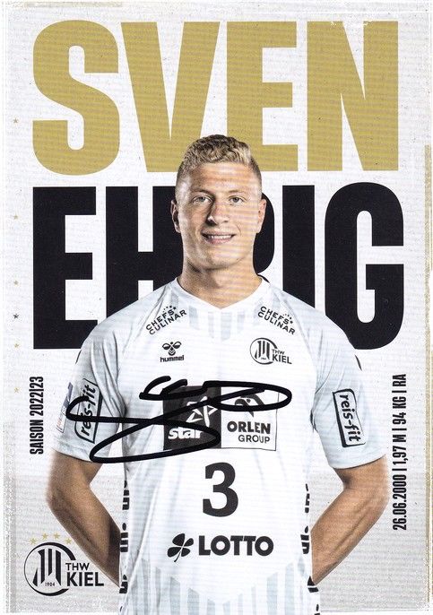 Autogramm Handball | THW Kiel | 2022 | Sven EHRIG