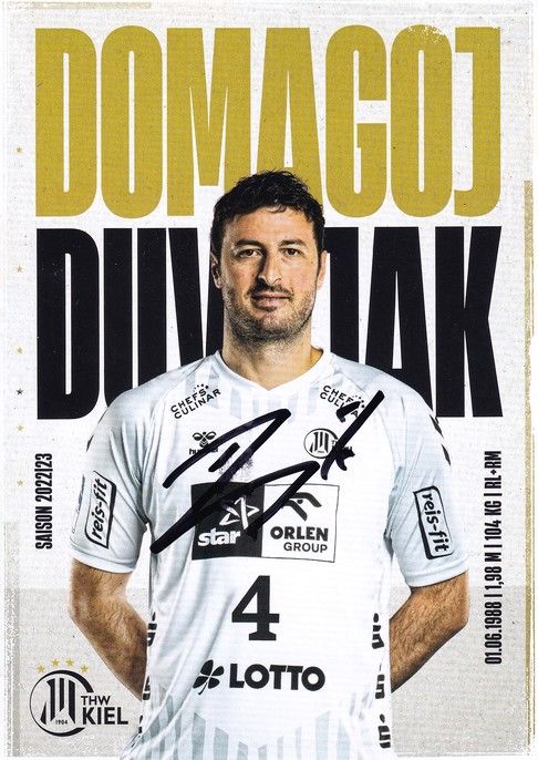 Autogramm Handball | THW Kiel | 2022 | Domagoj DUVNJAK