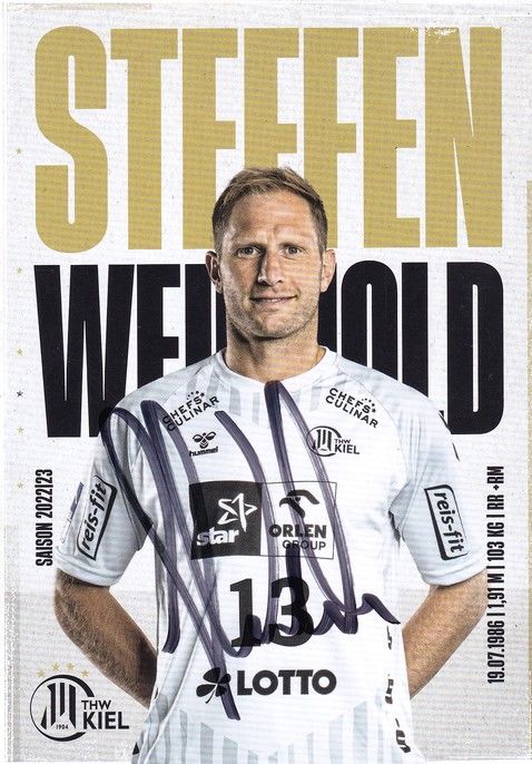 Autogramm Handball | THW Kiel | 2022 | Steffen WEINHOLD