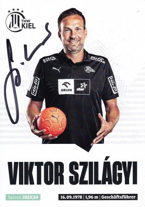 Autogramm Handball | THW Kiel | 2023 | Viktor SZILAGYI