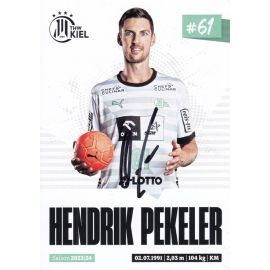 Autogramm Handball | THW Kiel | 2023 | Hendrik PEKELER
