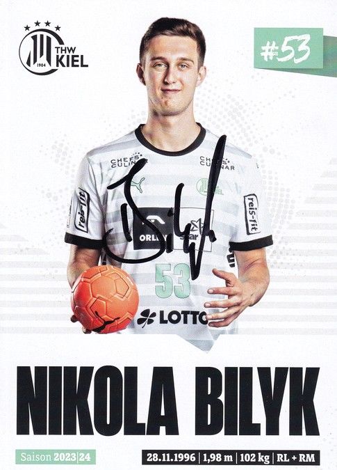 Autogramm Handball | THW Kiel | 2023 | Nikola BILYK