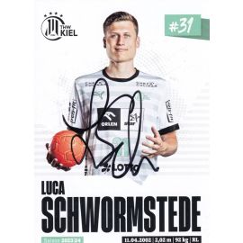 Autogramm Handball | THW Kiel | 2023 | Luca SCHWORMSTEDE