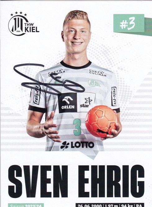 Autogramm Handball | THW Kiel | 2023 | Sven EHRIG
