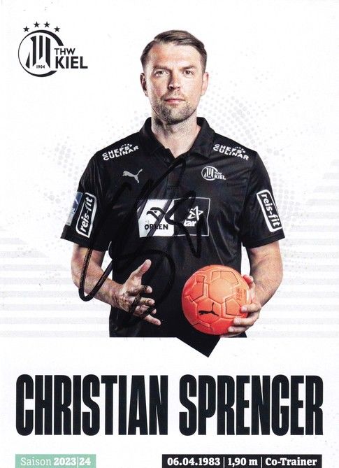 Autogramm Handball | THW Kiel | 2023 | Christian SPRENGER